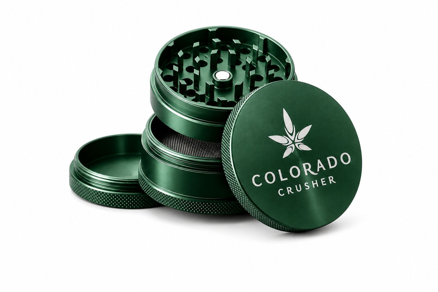 Colorado Crushers Leaf Design 4 Piece Grinders