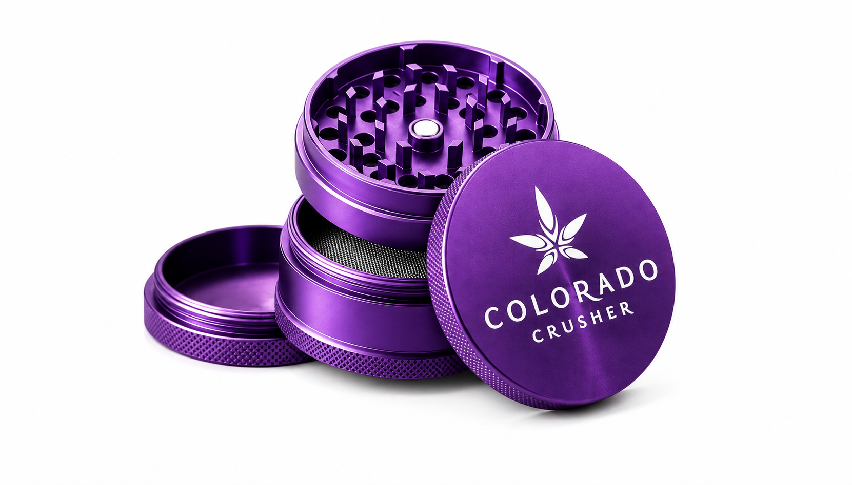 Colorado Crushers Leaf Design 4 Piece Grinders