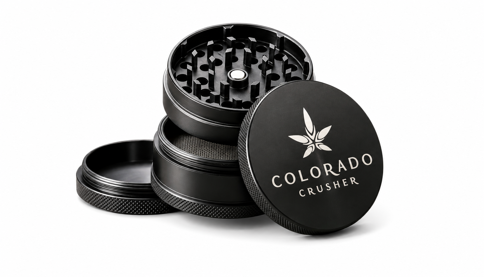 Colorado Crushers Leaf Design 4 Piece Grinders
