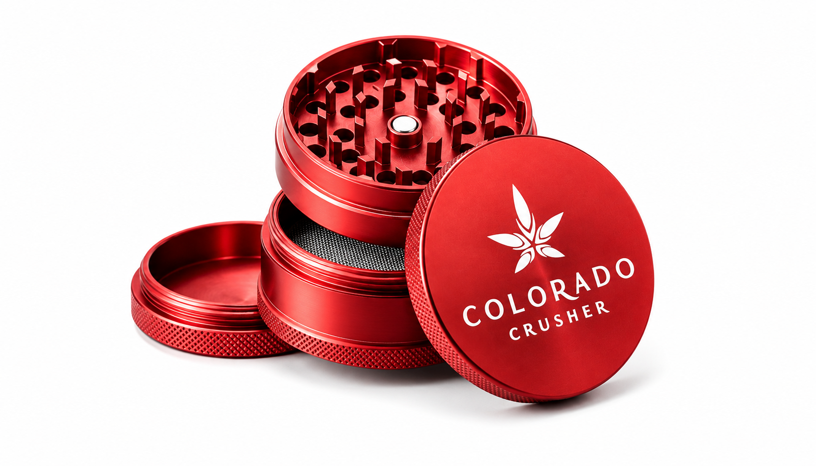 Colorado Crushers Leaf Design 4 Piece Grinders